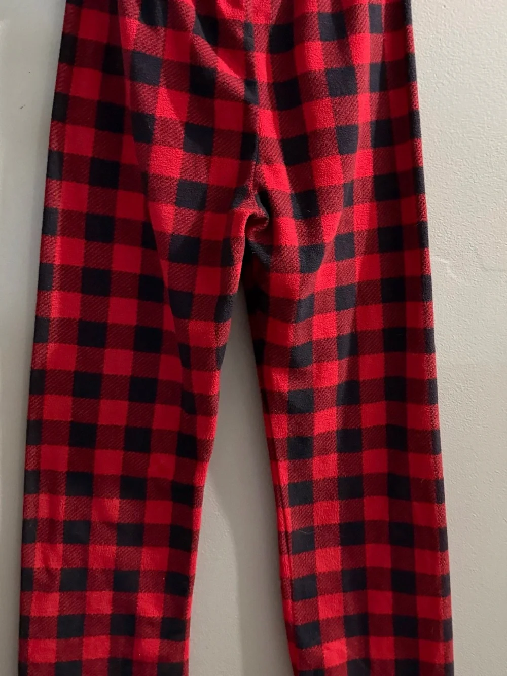 Boys Large 10/12 The Children's Place Red and Black Buffalo Plaid Pajama Bottoms